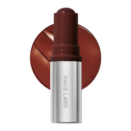 Haus Labs Color Fuse Glassy Lip + Cheek Blush Balm Stick | Glassy Clove