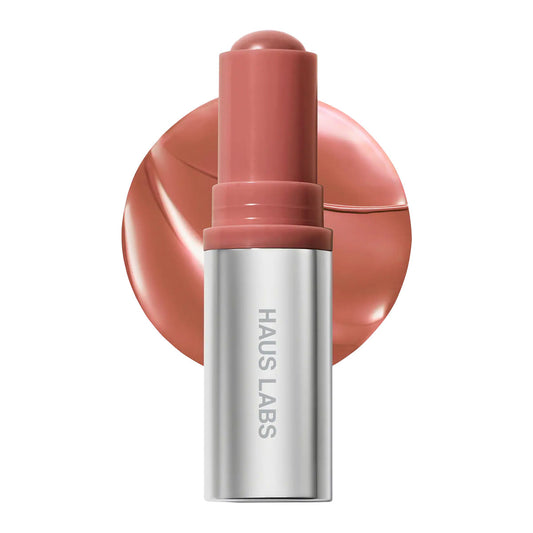 Haus Labs Color Fuse Glassy Lip + Cheek Blush Balm Stick | Glassy Ginger