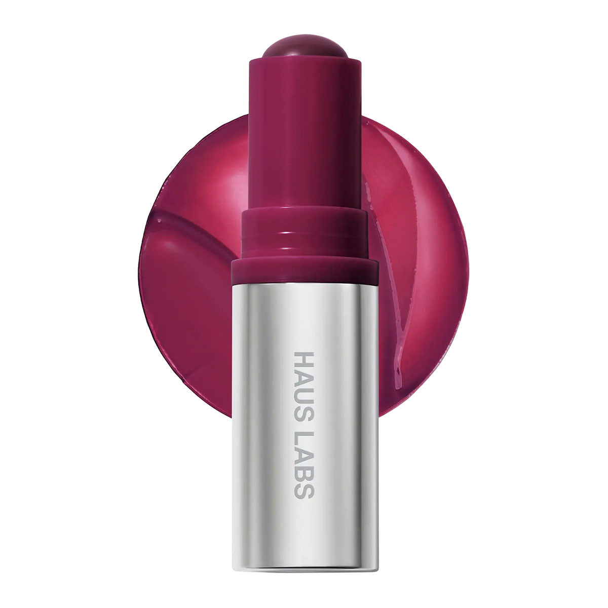 Haus Labs Color Fuse Glassy Lip + Cheek Blush Balm Stick | Glassy Acai