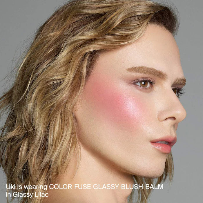 Haus Labs Color Fuse Glassy Lip + Cheek Blush Balm Stick | Glassy Lilac