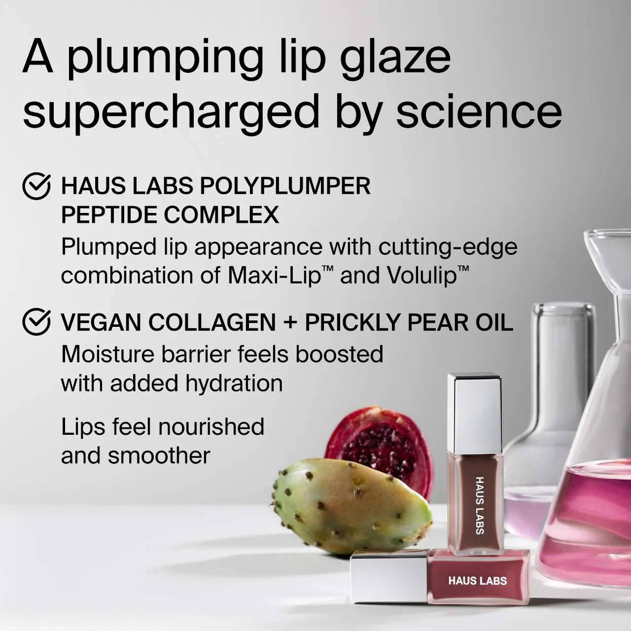 Haus Labs PhD Hybrid Lip Glaze Plumping Gloss | Guava