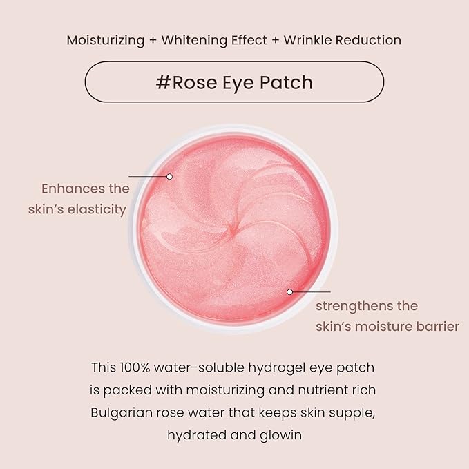 Heimish Bulgarian Rose Water Hydrogel Eye Patch 60 Parches