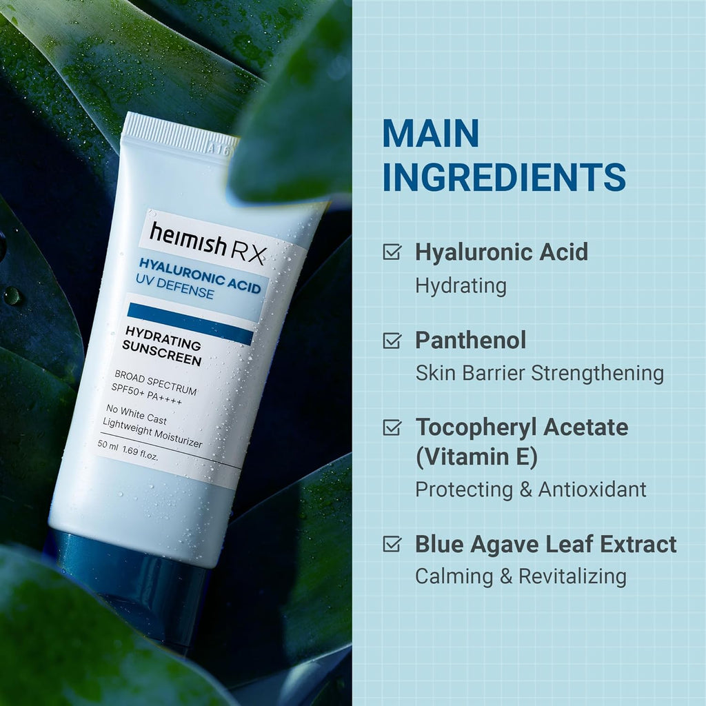 Heimish RX Hyaluronic Hydrating Sunscreen SPF 50+ PA++++ 50 ml / 1.7 oz
