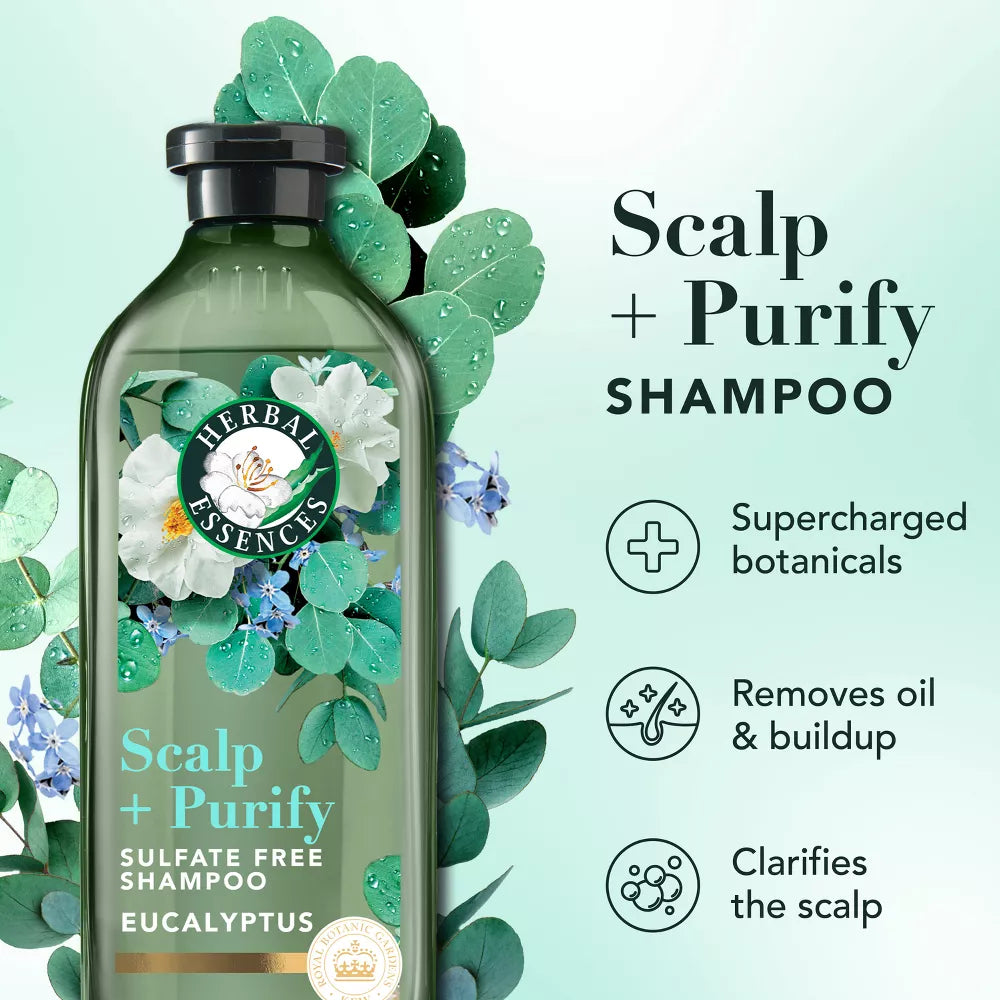Herbal Essences Scalp + Purify Eucalyptus Sulfate Free Shampoo 400 ml / 13.5 oz