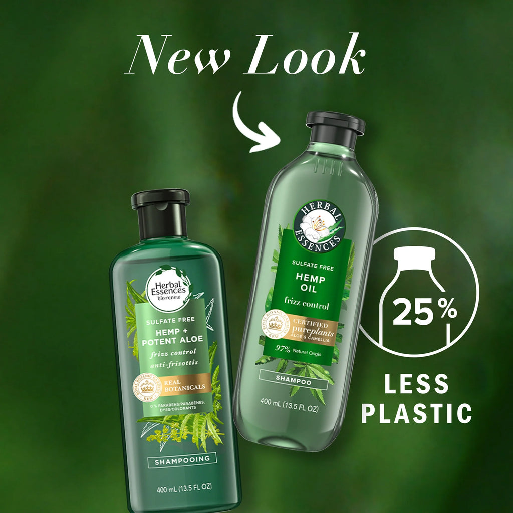 Herbal Essences Hemp Oil Sulfate Free Shampoo Frizz Control 400 ml / 13.5 oz
