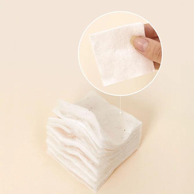 Heveblue Bleach-Free Biodegradable Stretchy 100% Cotton Pads (60 ea)