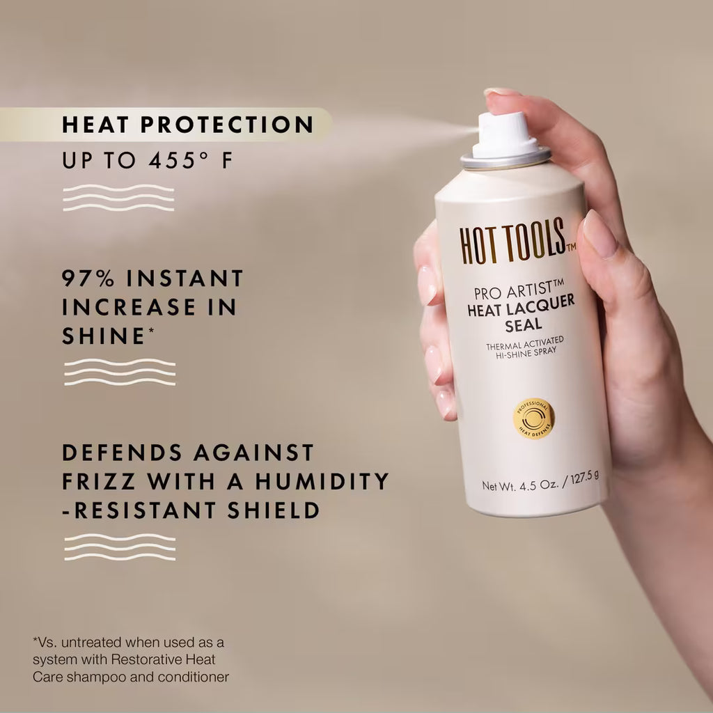 Hot Tools   Pro Artist Heat Lacquer Seal Thermal Activated Hi-Shine Spray Mini 9.9 g / 0.35 oz