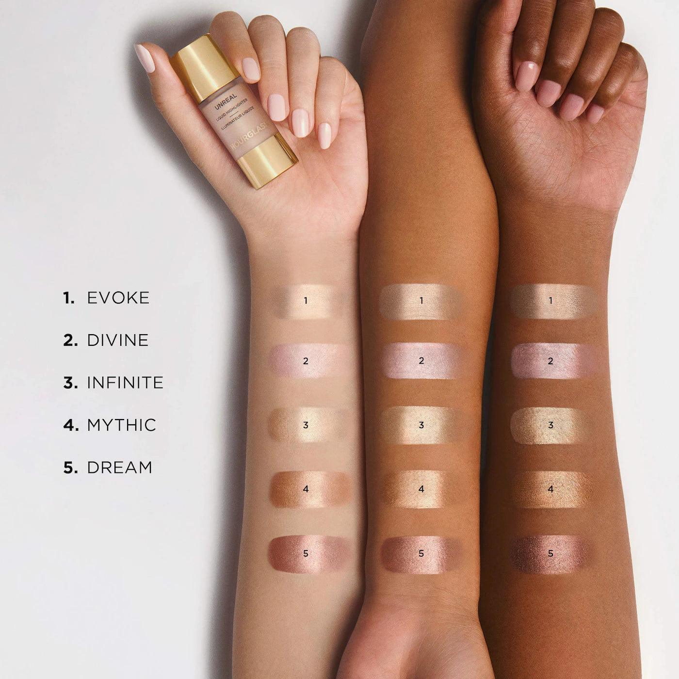 Hourglass Unreal Radiant Glow Liquid Highlighter | Evoke (Pale Champagne)