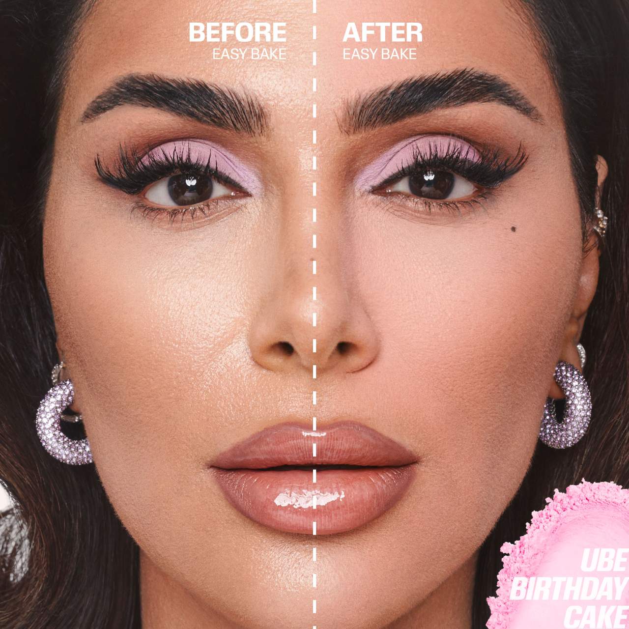 Huda Beauty Easy Bake Loose Baking & Setting Powder | Ube Birthday Cake