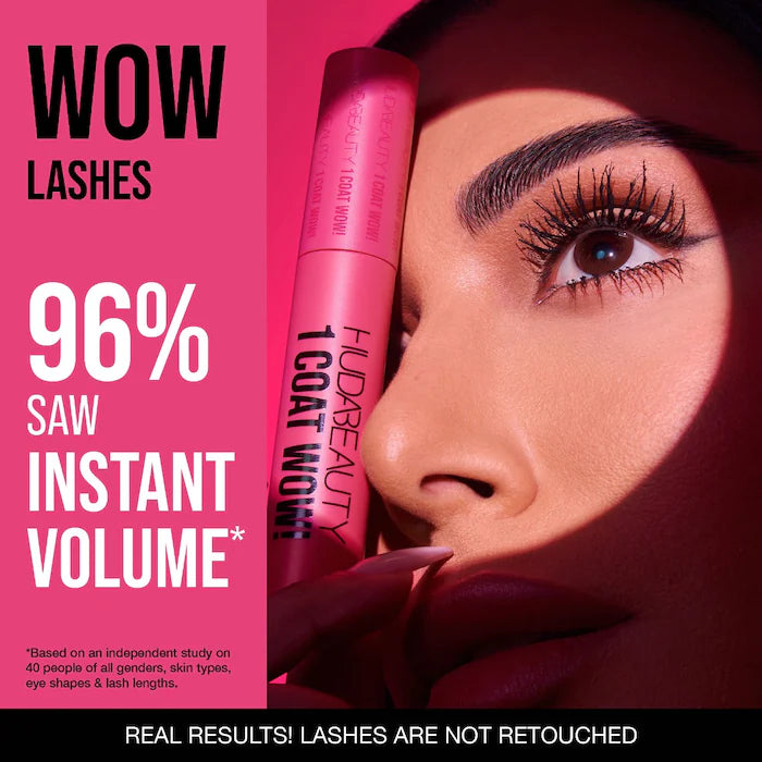 Huda Beauty 1 Coat WOW! Extra Volumizing and Lifting Mascara Deluxe Mini 2 ml