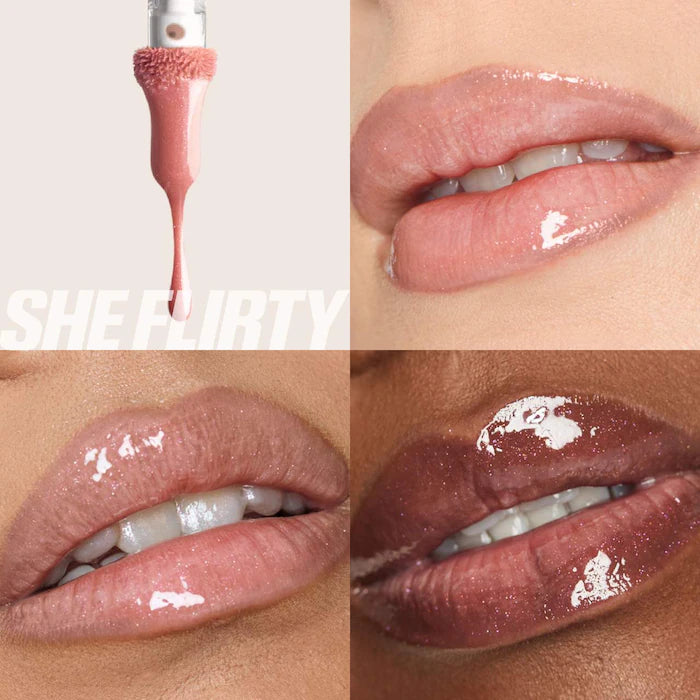 Huda Beauty Faux Filler Icy Nude Lip Gloss | She Flirty