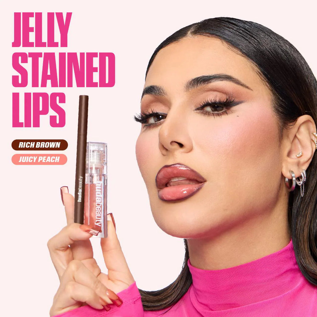 Huda Beauty Faux Filler Ultra-Hydrating Tinted Jelly Lip Oil | Juicy Pink Lady