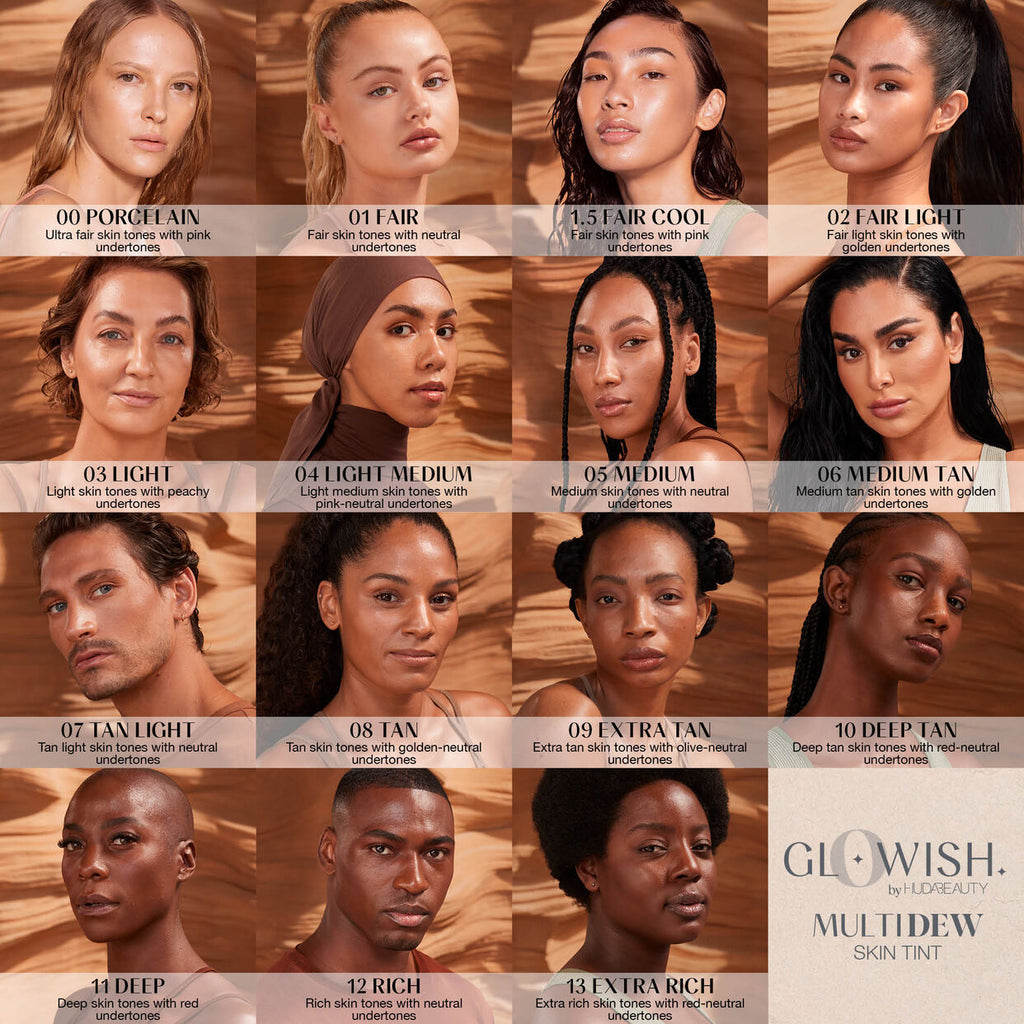 Huda Beauty GloWish Multidew Skin Tint Foundation