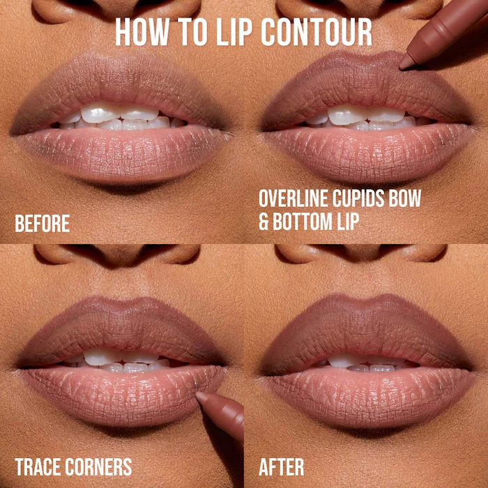 Huda Beauty Lip Contour 2.0 Automatic Matte Lip Pencil | Pinky Brown