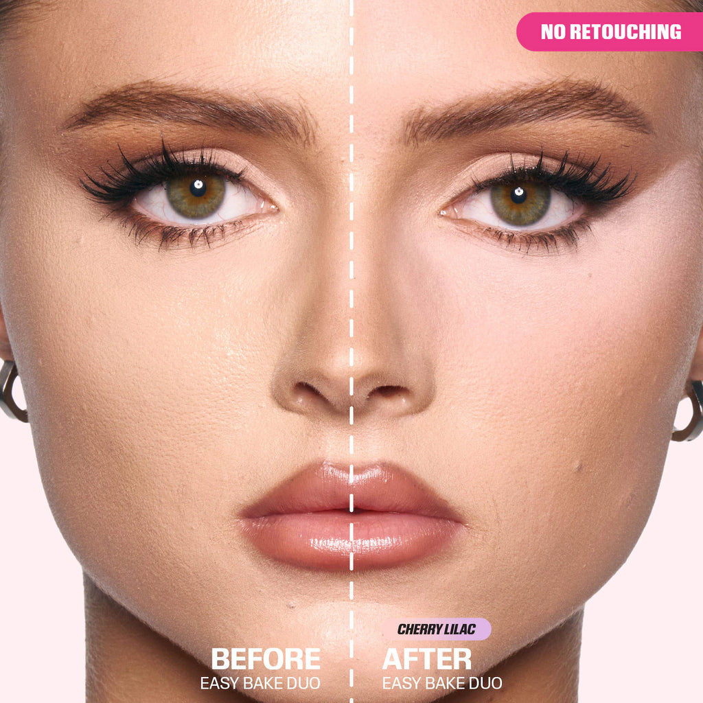 Huda Beauty Easy Bake Loose Powder Brightening + Correcting Duo | Cherry Lilac