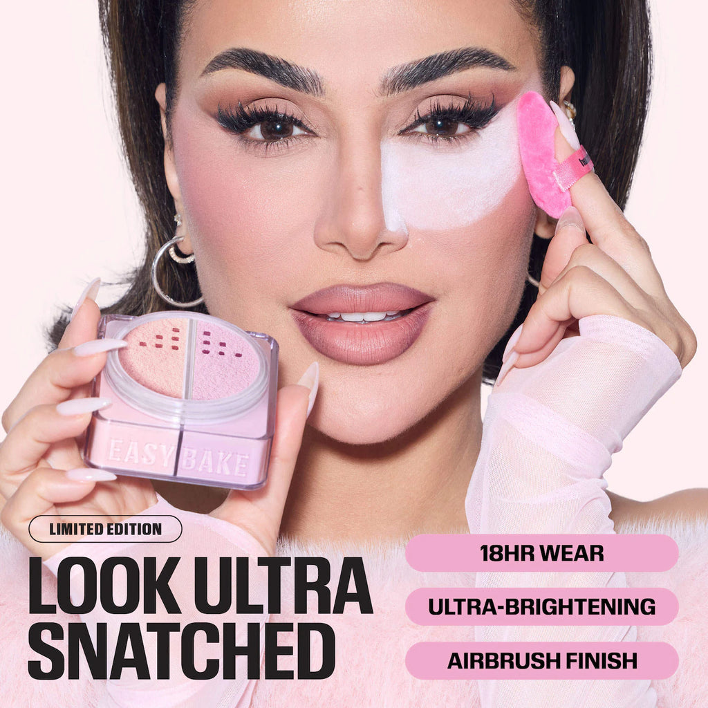 Huda Beauty Easy Bake Loose Powder Brightening + Correcting Duo | Cherry Lilac