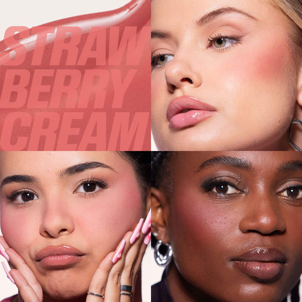 Huda Beauty Mini Baby Blush Duo Set | Strawberry Cream & Black Cherry