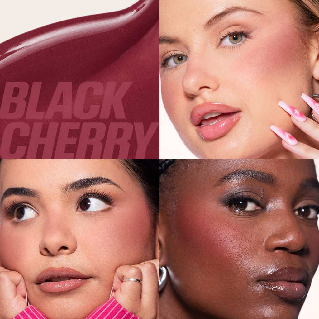 Huda Beauty Mini Baby Blush Duo Set | Strawberry Cream & Black Cherry