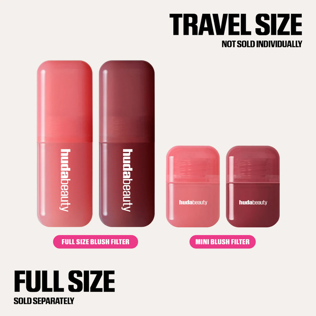 Huda Beauty Mini Baby Blush Duo Set | Strawberry Cream & Black Cherry