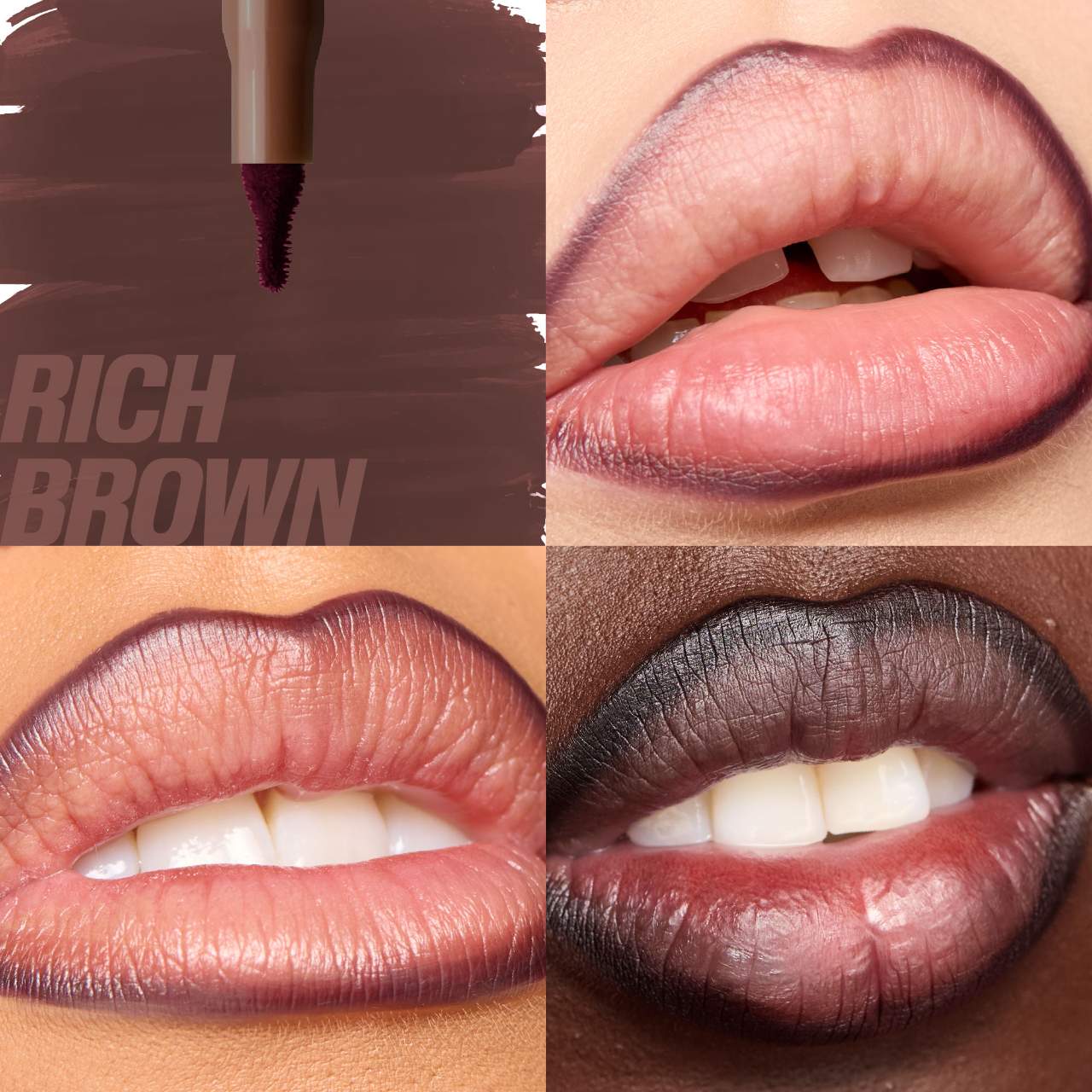 Huda Beauty Lip Contour Lip Stain | Rich Brown