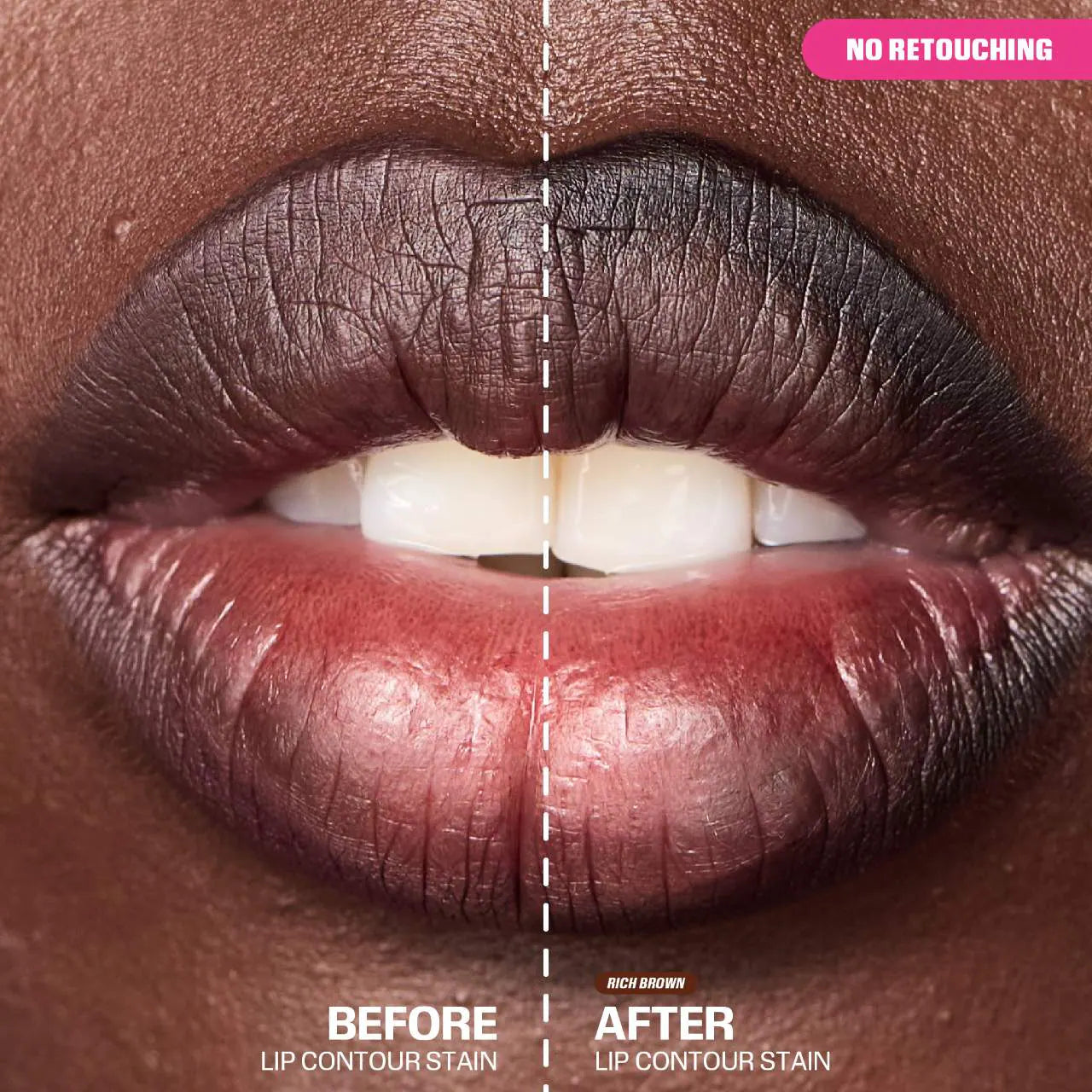 Huda Beauty Lip Contour Lip Stain | Rich Brown
