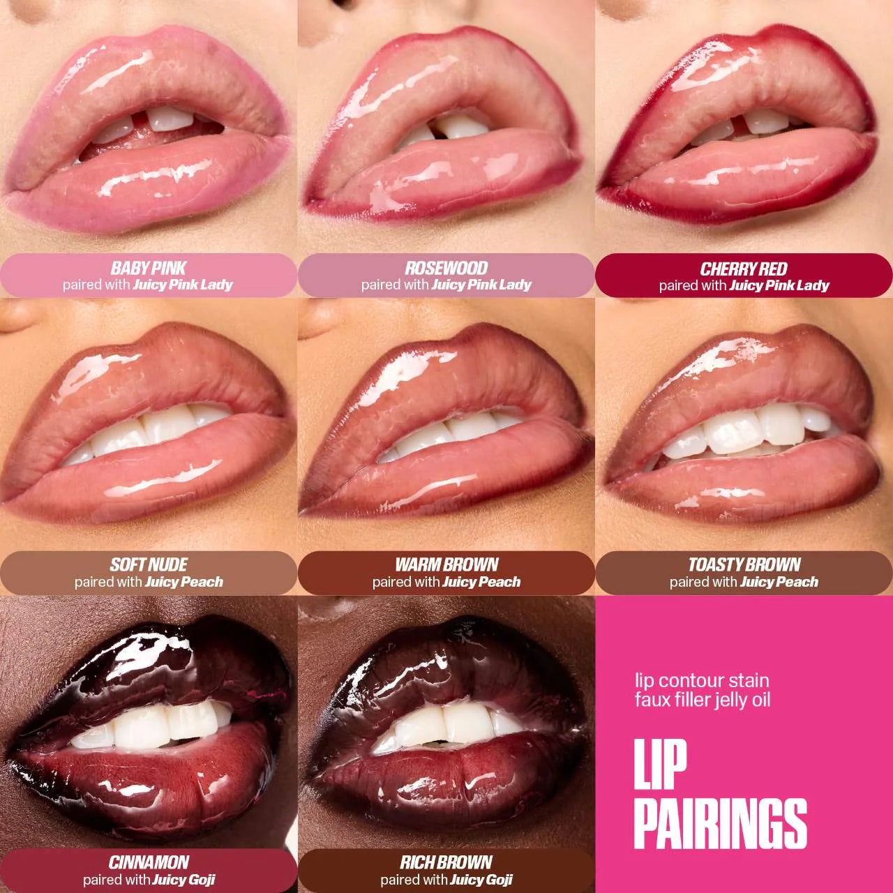 Huda Beauty Lip Contour Lip Stain | Warm Brown
