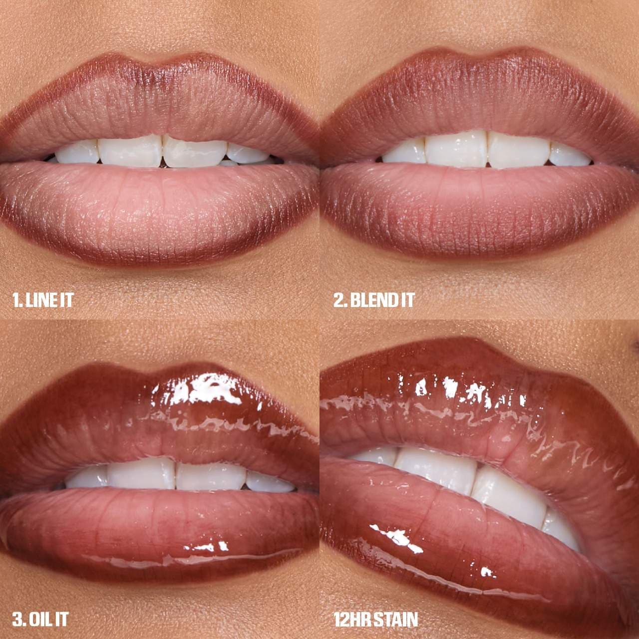 Huda Beauty Lip Contour Lip Stain | Warm Brown