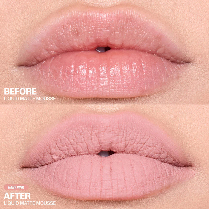 Huda Beauty Liquid Matte Mousse Soft Blur Lip Cream 7.5 ml / 0.25 oz | Baby Pink