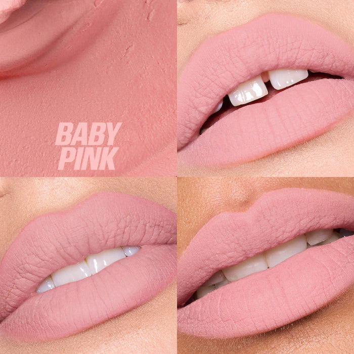 Huda Beauty Liquid Matte Mousse Soft Blur Lip Cream 7.5 ml / 0.25 oz | Baby Pink