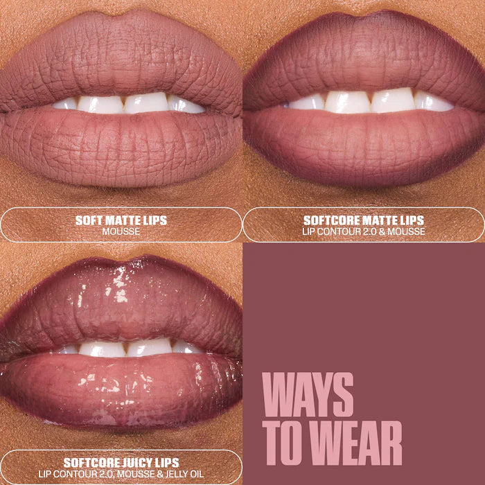 Huda Beauty Liquid Matte Mousse Soft Blur Lip Cream 7.5 ml / 0.25 oz | Bombshell Pinky Brown