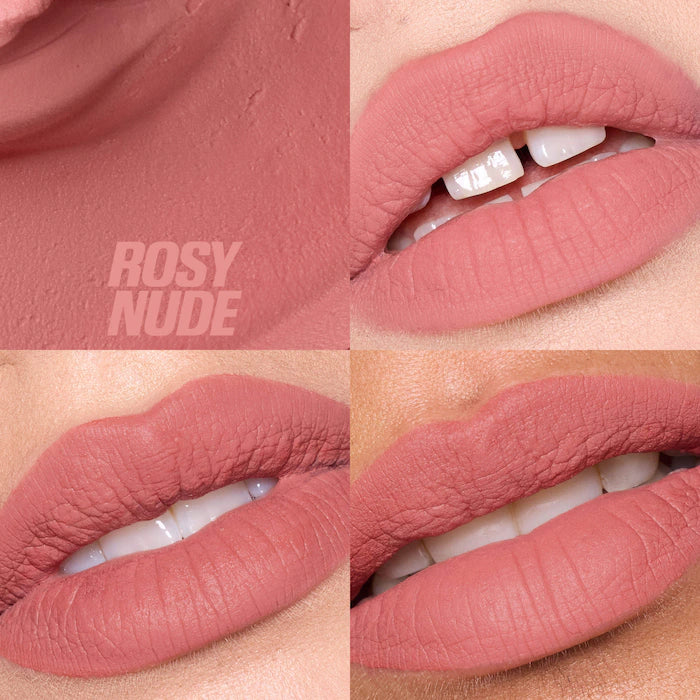Huda Beauty Liquid Matte Mousse Soft Blur Lip Cream 7.5 ml / 0.25 oz | Rosy Nude