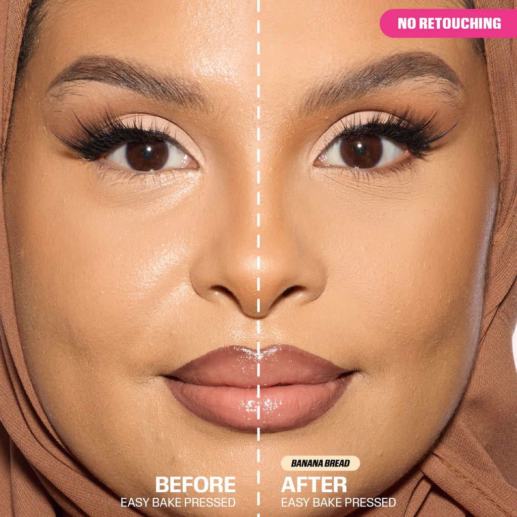 Huda Beauty Easy Bake Airbrush Matte Pressed Setting Powder | Banana Bread
