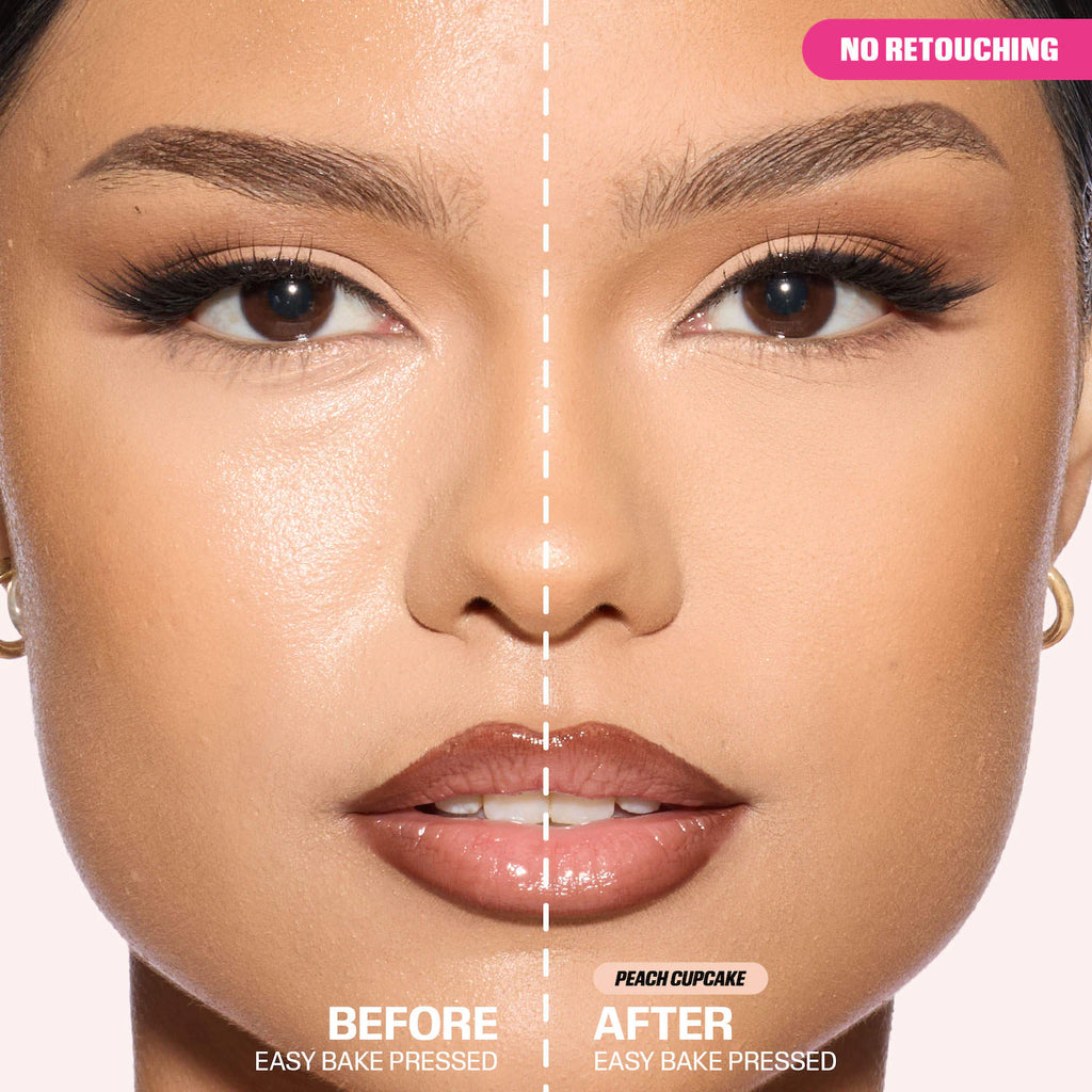 Huda Beauty Easy Bake Airbrush Matte Pressed Setting Powder | Peach Cupcake