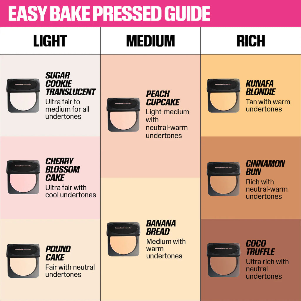 Huda Beauty Easy Bake Airbrush Matte Pressed Setting Powder | Pound Cake