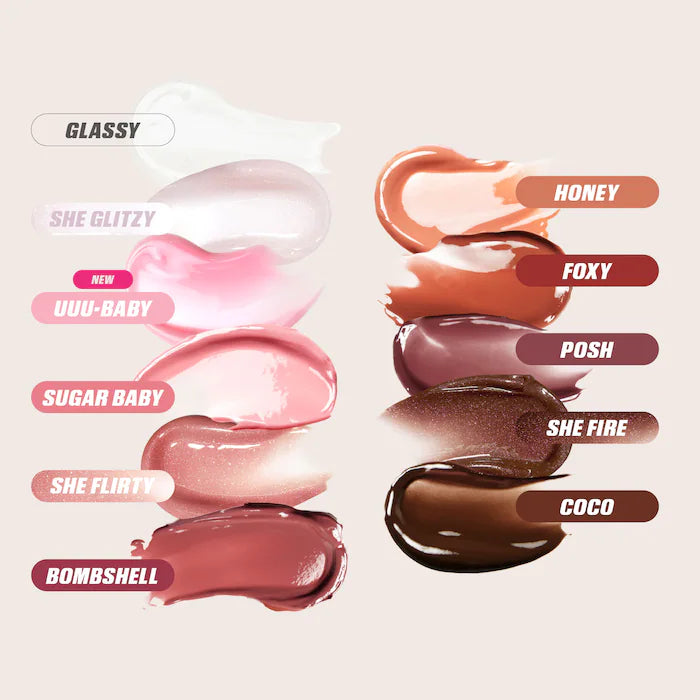 Huda Beauty Faux Filler Extra Shine Lip Gloss | Coco