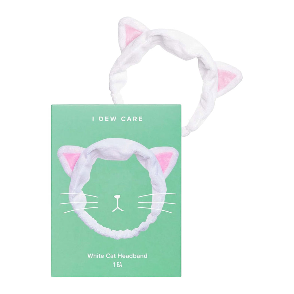 I Dew Care White Cat Headband (1ea)