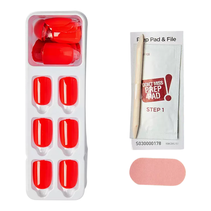 Kiss imPRESS Color Press-On Manicure | Succulent Red