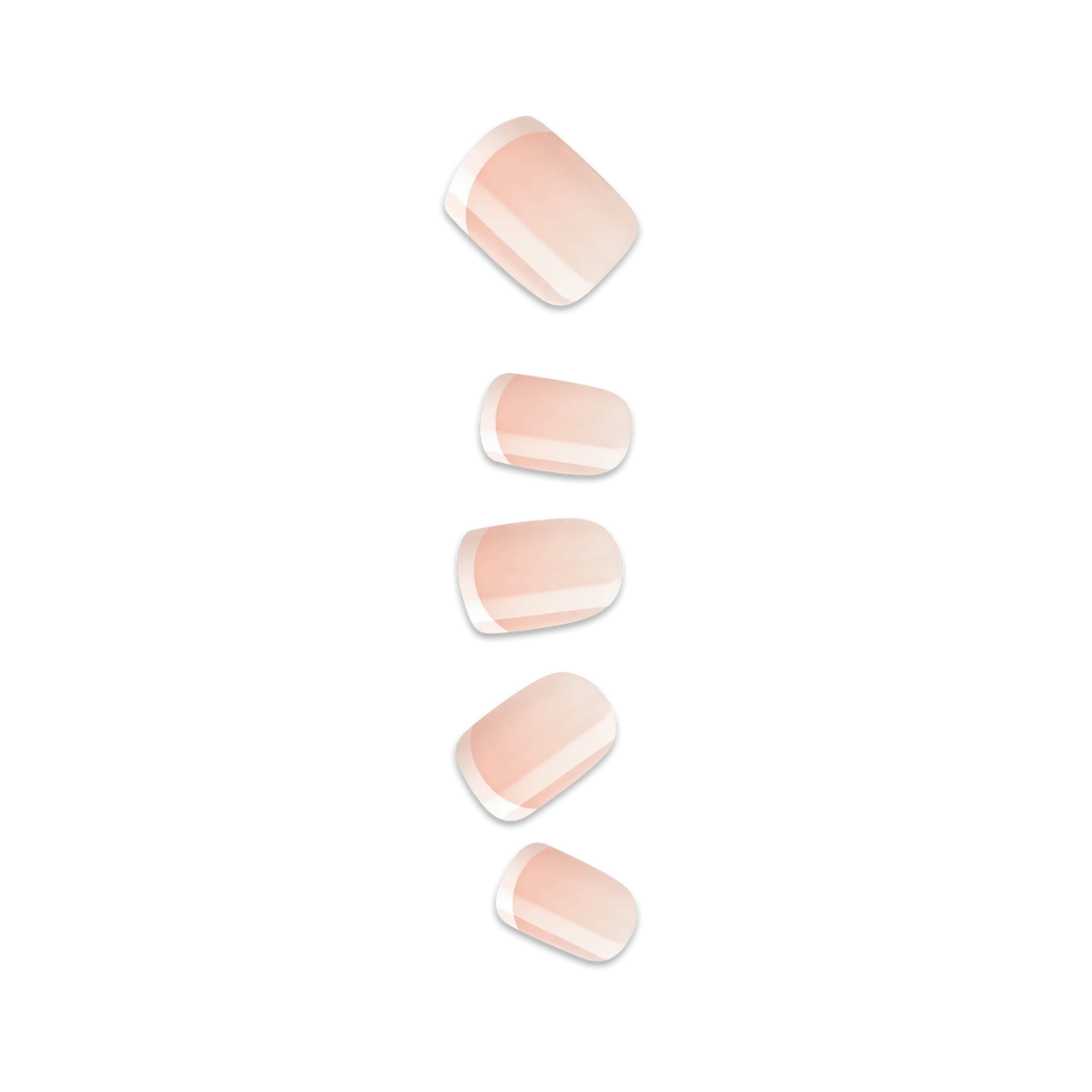 Kiss imPRESS Design Short Press-On Manicure Nails | Chic French