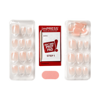 Kiss imPRESS Design Short Press-On Manicure Nails | Chic French