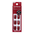 Kiss imPRESS Design Short Press-On Manicure Nails | Red Velvet