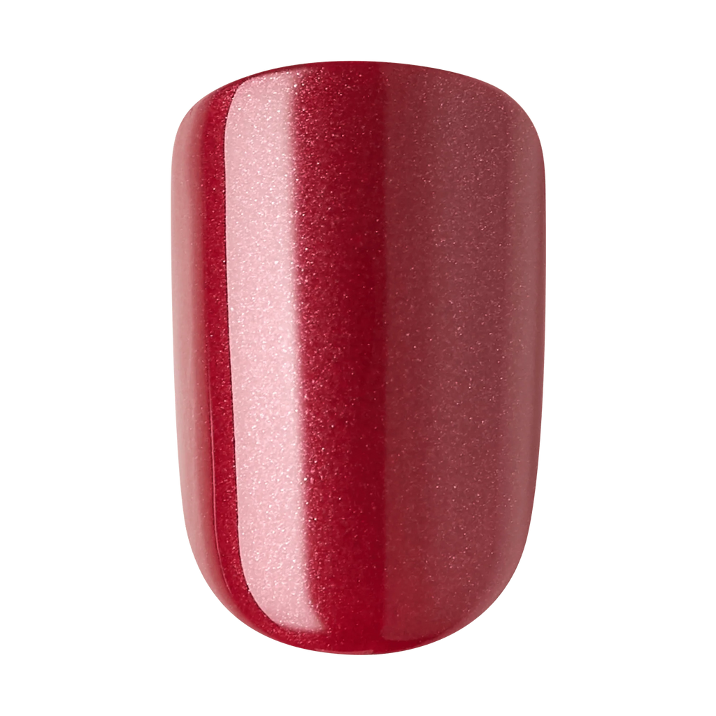 Kiss imPRESS Design Short Press-On Manicure Nails | Red Velvet