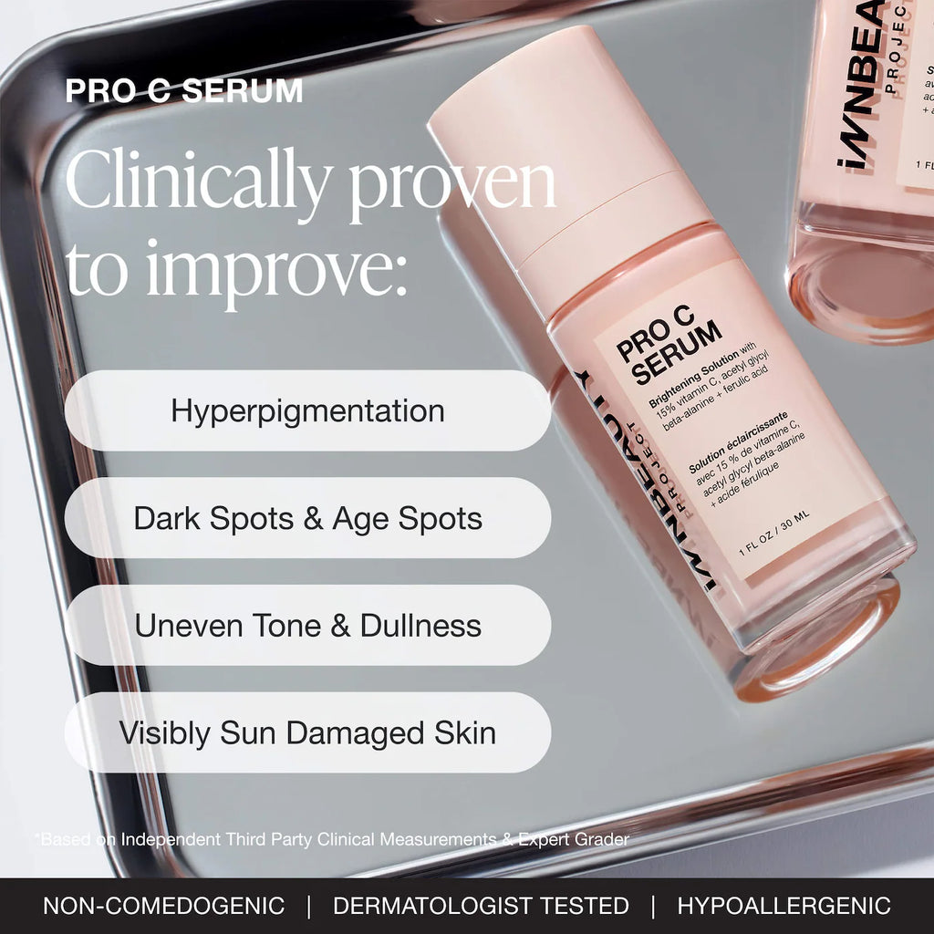 iNNBEAUTY PROJECT Pro C Serum Brightening Solution with 15% Vitamin C + Ferulic Acid 30 ml / 1.0 oz