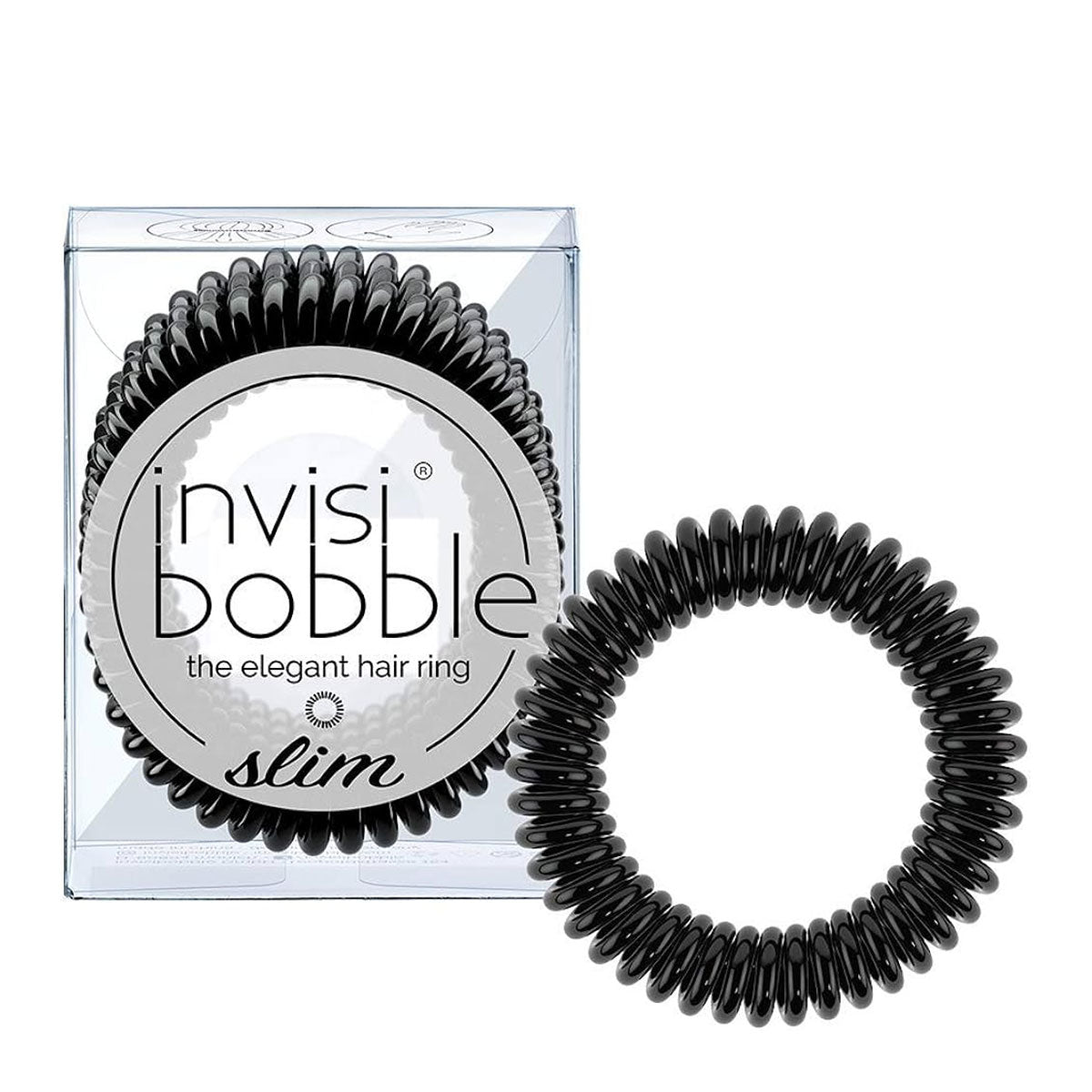 Invisibobble Slim Hair Tie (3 Pack) | True Black