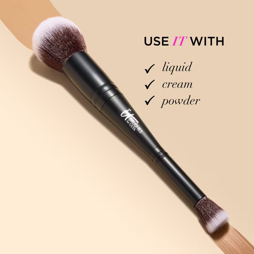 It Cosmetics Airbrush Dual-Ended Flawless Complexion Concealer & Foundation Brush #132