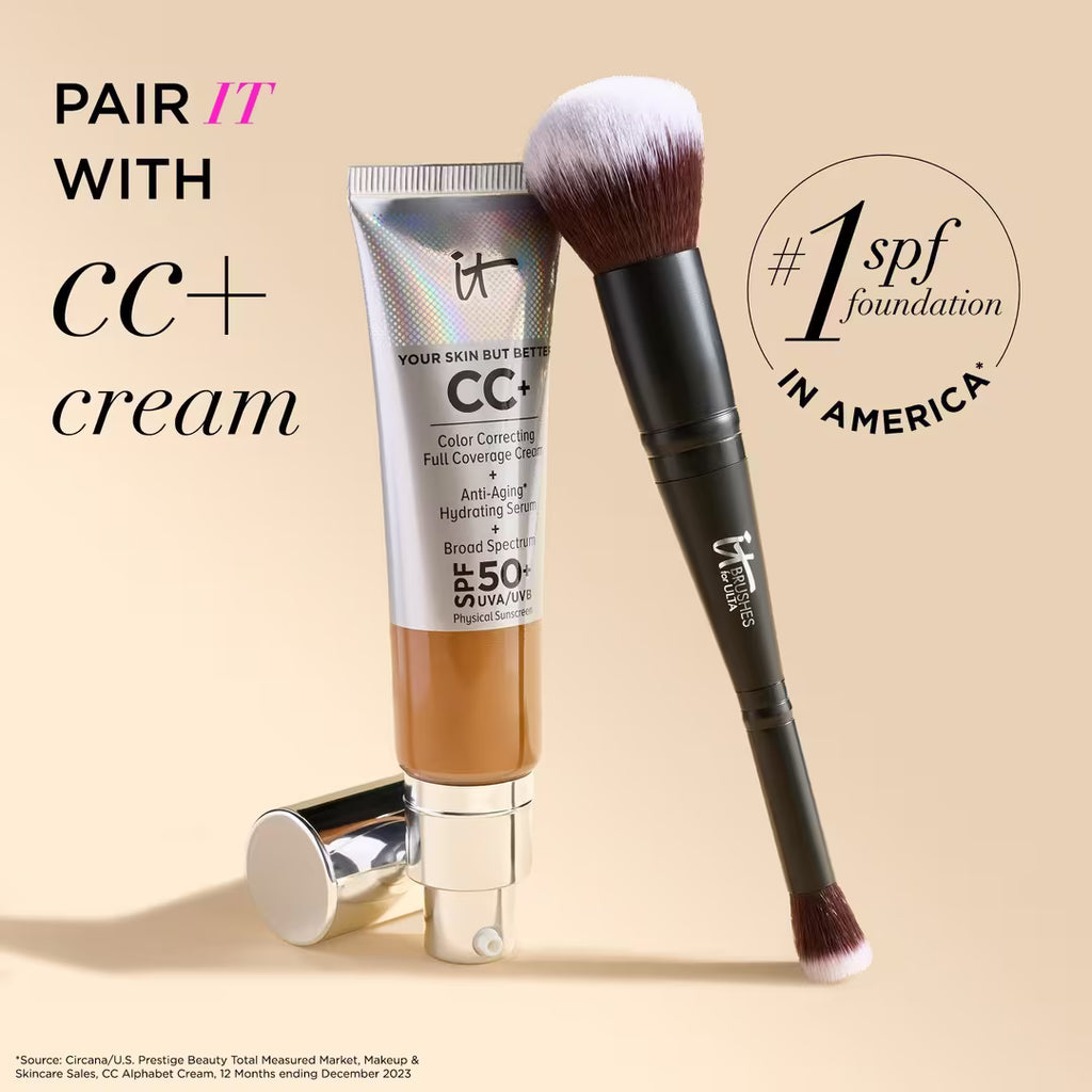 It Cosmetics Airbrush Dual-Ended Flawless Complexion Concealer & Foundation Brush #132