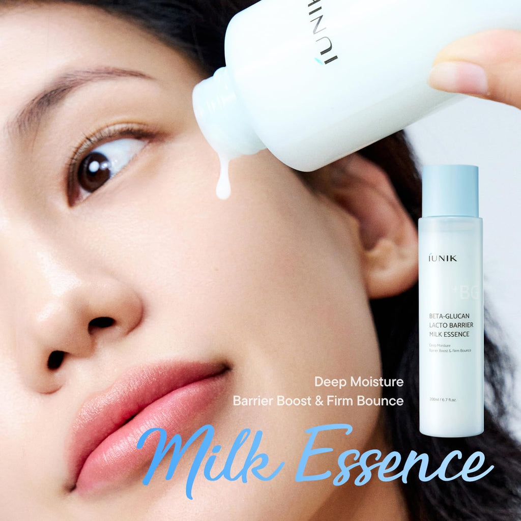 iUNIK Beta-Glucan Lacto Barrier Milk Essence 200 ml / 6.7 oz