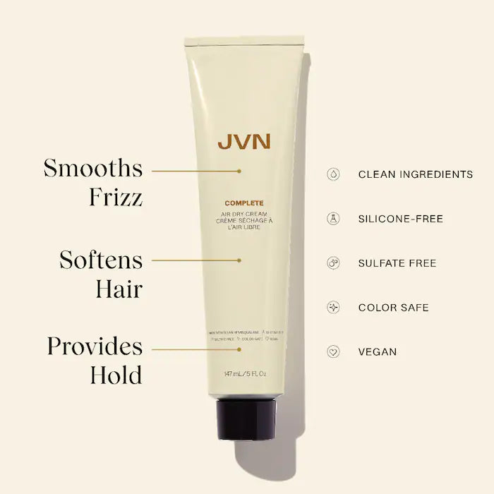 JVN Complete Hydrating Air Dry Hair Styling Cream 147 ml / 5 oz