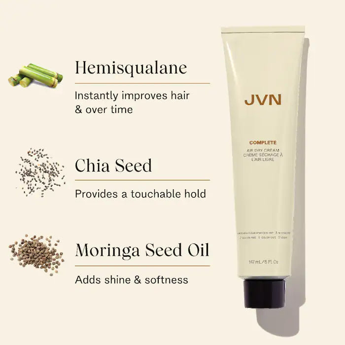 JVN Complete Hydrating Air Dry Hair Styling Cream 147 ml / 5 oz