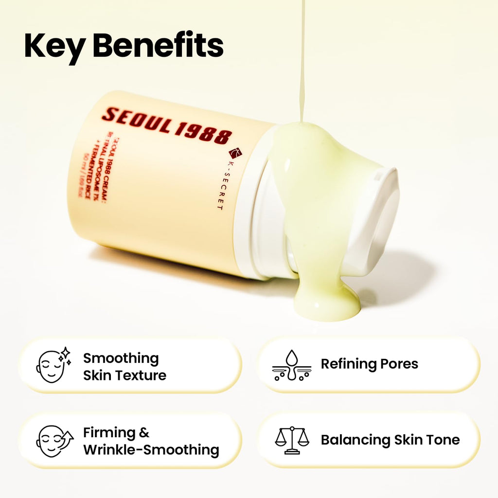 K-Secret Seoul 1988 Cream Retinal Liposome 1% + Fermented Rice 50 ml / 1.69 oz