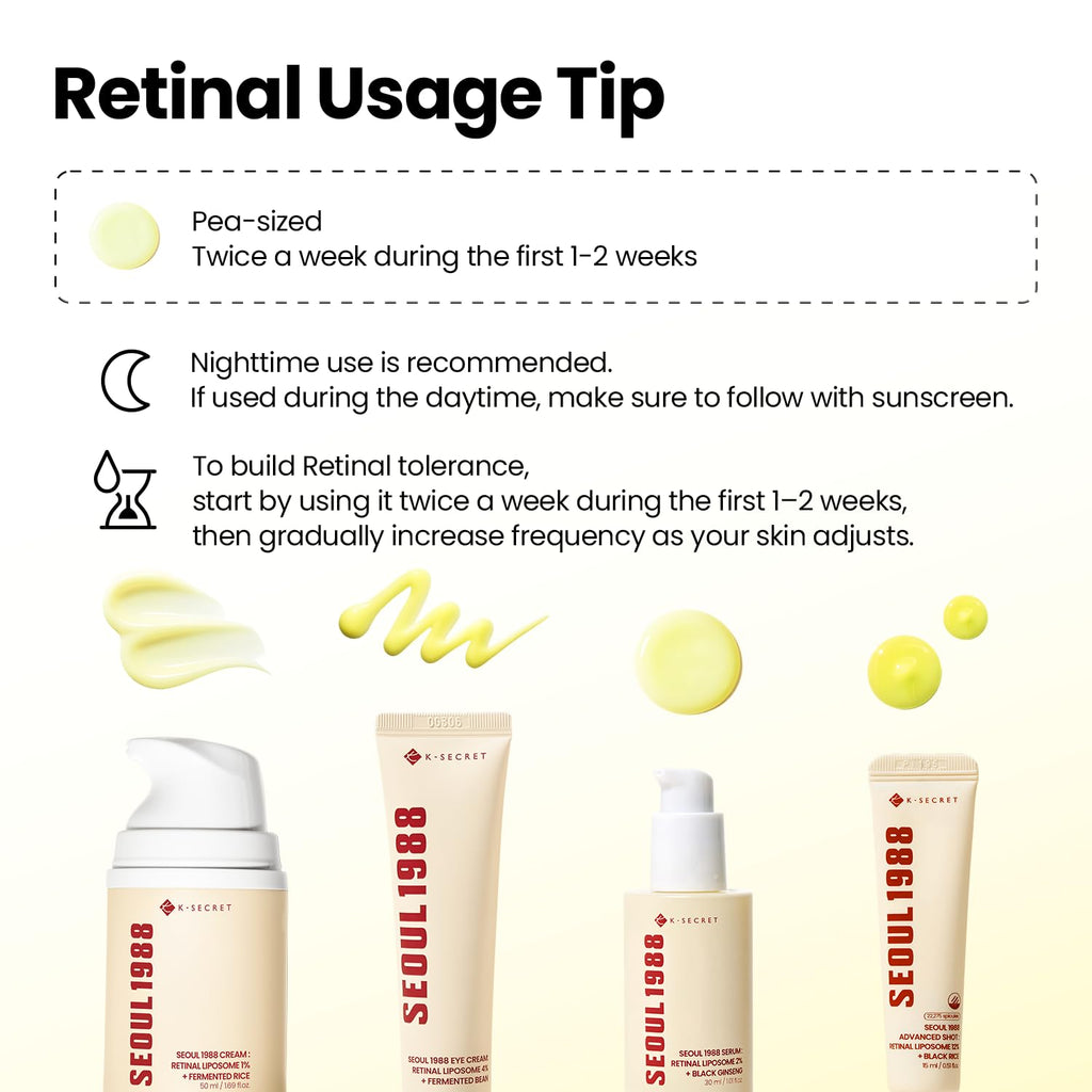 K-Secret Seoul 1988 Cream Retinal Liposome 1% + Fermented Rice 50 ml / 1.69 oz